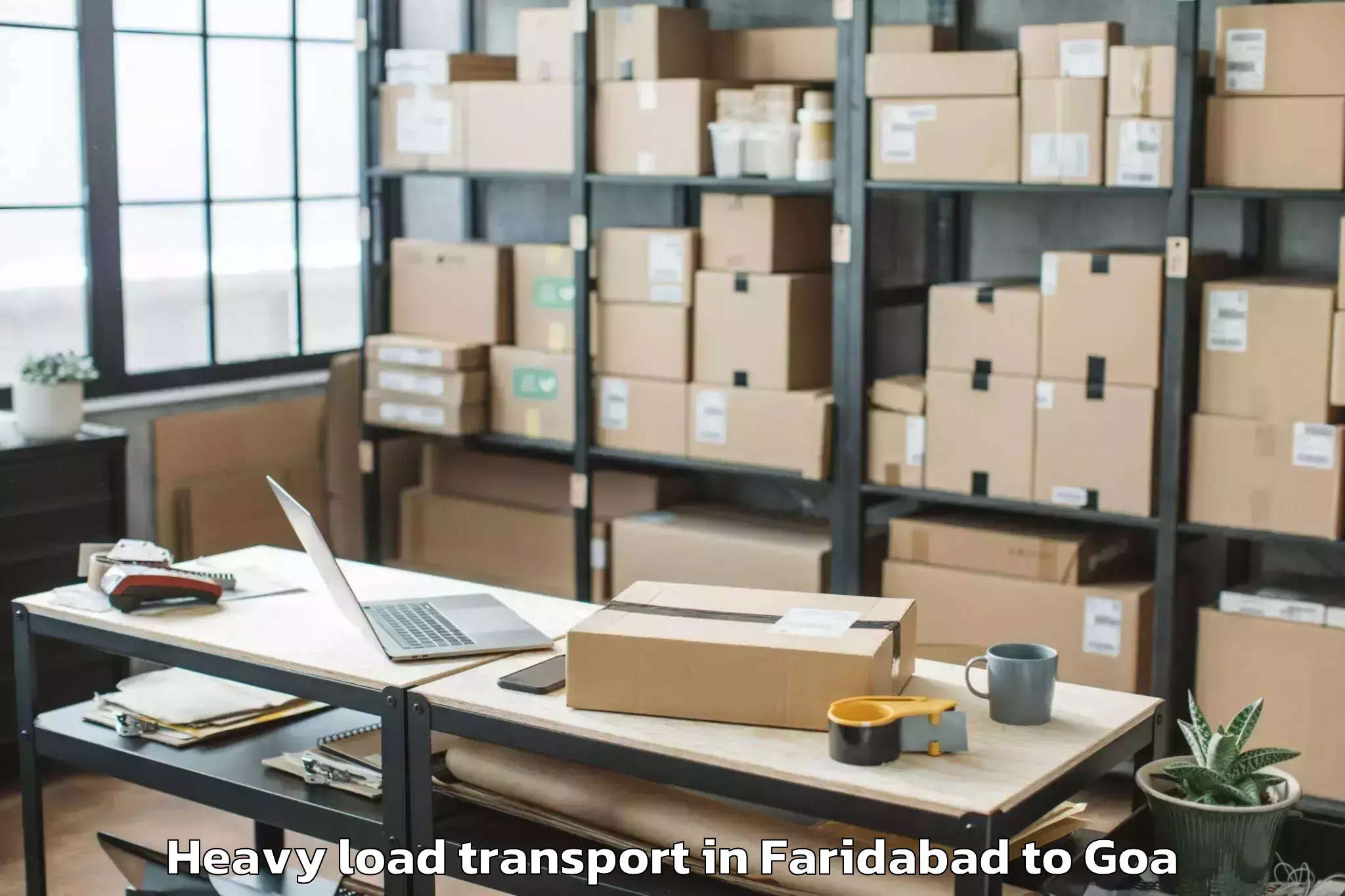 Book Your Faridabad to Vagator Heavy Load Transport Today